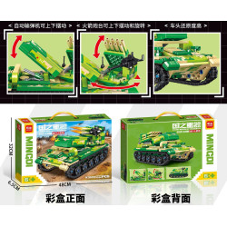 minGDi LEIBAO K3128 Xếp hình lắp ráp ghép mô hình Vũ khí quan trọng nhất của đất nước: Pháo phản lực tự hành Type 89 1221MT