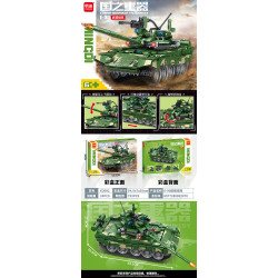 minGDi LEIBAO K3092 Xếp hình lắp ráp ghép mô hình Vũ khí quan trọng nhất của đất nước: Xe tăng vũ trang E-90