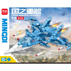 minGDi LEIBAO K3094 Xếp hình lắp ráp ghép mô hình Vũ khí quan trọng nhất của đất nước: máy bay chiến đấu S-U