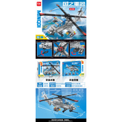 minGDi LEIBAO K3096 Xếp hình lắp ráp ghép mô hình Vũ khí quan trọng nhất của đất nước: Máy bay chiến đấu WZ-E1