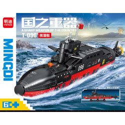 minGDi LEIBAO K3098 Xếp hình lắp ráp ghép mô hình Vũ khí quan trọng nhất của đất nước: Tàu ngầm hạt nhân T-096
