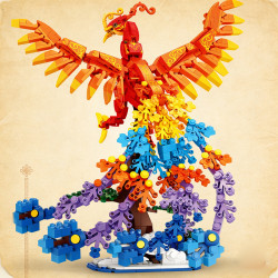 JIQILE 47135 Holy Phoenix Xếp hình lắp ráp ghép mô hình rồng phượng phượng