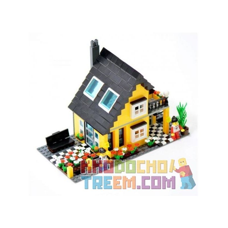 WANGE DR.LUCK 32052 non Lego BIỆT THỰ BIỂN bộ đồ chơi xếp lắp ráp ghép mô hình City Inn CITYINN Nhà Trọ Thành Phố 458 khối