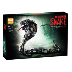 YoLeXi 33129 Mechanial Snake Xếp hình lắp ráp ghép mô hình Rắn hổ mang Mamba đen cơ khí