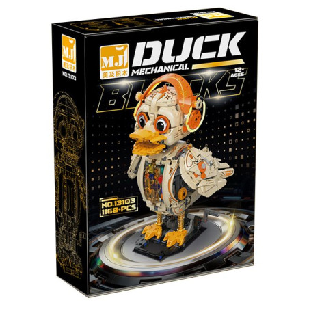 Beautiful and 13103 Mechanical Duck Xếp hình lắp ráp ghép mô hình Vịt cơ khí