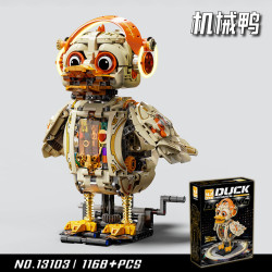 Beautiful and 13103 Mechanical Duck Xếp hình lắp ráp ghép mô hình Vịt cơ khí