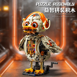 Beautiful and 13103 Mechanical Duck Xếp hình lắp ráp ghép mô hình Vịt cơ khí