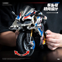 wisdom MG01 Xếp hình lắp ráp ghép mô hình xe máy BMW 1000RR