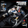 wisdom MG01 Xếp hình lắp ráp ghép mô hình xe máy BMW 1000RR