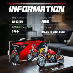 wisdom MG09 Xếp hình lắp ráp ghép mô hình xe máy Harley