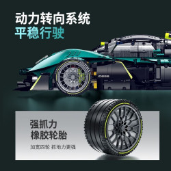Lego GULY 10658 Aston Martin Valkyrif AMR Pro Xếp hình lắp ráp ghép mô hình xe thể thao aston martin valkyrie
