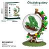 Yodaka 866034 Xếp hình lắp ráp ghép mô hình Nhật ký xây dựng Quả cầu Tyrannosaurus Rex