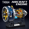 Tagore T4064 Aircraft Engine Xếp hình lắp ráp ghép mô hình Động cơ phản lực cánh quạt hàng không vũ trụ