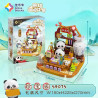 Kalos 54075 Xếp hình lắp ráp ghép mô hình Gấu trúc trên thế giới: Zhenbao Pavilion