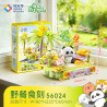 Kalos 56024 Xếp hình lắp ráp ghép mô hình Cuộc phiêu lưu trên tàu thú cưng dễ thương: Khắc đồ ăn dã ngoại