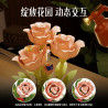 Zuanma E01-1 Xếp hình lắp ráp ghép mô hình Hoa điện lãng mạn nở rộ