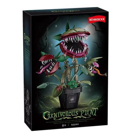 Kqiboxxr KQ401 Carnivorous Plant Xếp hình lắp ráp ghép mô hình Chậu Cây Piranha