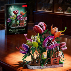 Kqiboxxr KQ402 Cannibal Flower Manor Xếp hình lắp ráp ghép mô hình Trang viên cá Piranha