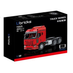 Ubricks T003 Xếp hình lắp ráp ghép mô hình Máy kéo hạng nặng điều khiển từ xa bằng khí nén 1:12
