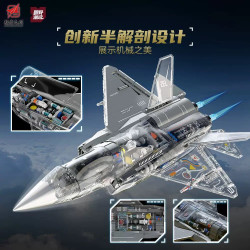 Enno KB7235 Xếp hình lắp ráp ghép mô hình Máy bay chiến đấu J-35 Văn hóa AVIC 1:26
