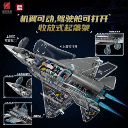 Enno KB7235 Xếp hình lắp ráp ghép mô hình Máy bay chiến đấu J-35 Văn hóa AVIC 1:26