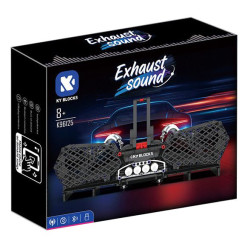 KAIYU KeeYee World K96125 Exhaust Sound Xếp hình lắp ráp ghép mô hình Loa bluetooth ống xả Lamborghini