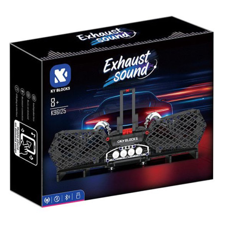 KAIYU KeeYee World K96125 Exhaust Sound Xếp hình lắp ráp ghép mô hình Loa bluetooth ống xả Lamborghini