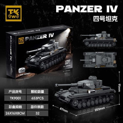 Tikka TK9001 Panzer IV Xếp hình lắp ráp ghép mô hình Thiết Giáp IV