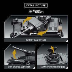 Tikka TK9001 Panzer IV Xếp hình lắp ráp ghép mô hình Thiết Giáp IV