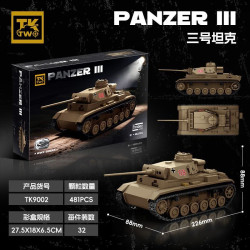 Tikka TK9002 Panzer III Xếp hình lắp ráp ghép mô hình Thiết Giáp III