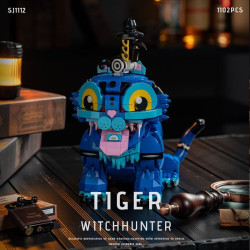 XIGA SJ1112 Tiger Witchhunter Xếp hình lắp ráp ghép mô hình Quái vật hổ săn quái vật