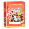 Yodaka 866089 Xếp hình lắp ráp ghép mô hình Tòa nhà Tháp Trống Panda