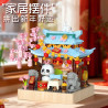 Yodaka 866089 Xếp hình lắp ráp ghép mô hình Tòa nhà Tháp Trống Panda