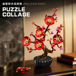 Beautiful and 13116 Plum Blossom Xếp hình lắp ráp ghép mô hình quả mận