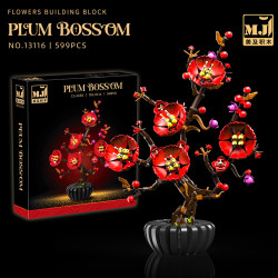 Beautiful and 13116 Plum Blossom Xếp hình lắp ráp ghép mô hình quả mận