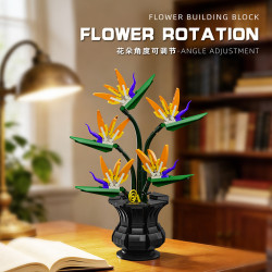 Beautiful and 13117 Smooth Particles Xếp hình lắp ráp ghép mô hình chim thiên đường