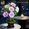 Beautiful and 13118 Cotton Rose Xếp hình lắp ráp ghép mô hình hoa dâm bụt
