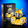 DK 4011 Steel Hornet Xếp hình lắp ráp ghép mô hình tượng bán thân robot ong nghệ màu vàng