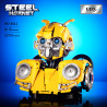 DK 4011 Steel Hornet Xếp hình lắp ráp ghép mô hình tượng bán thân robot ong nghệ màu vàng
