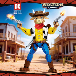 DK 7080 Western Cowboy Xếp hình lắp ráp ghép mô hình cao bồi miền Tây