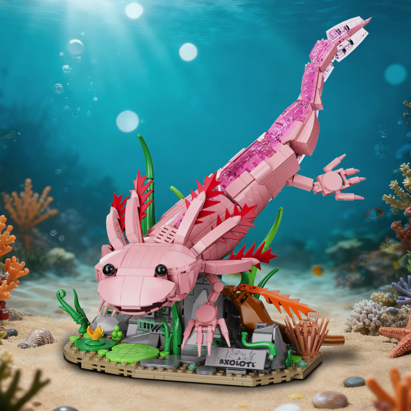 Miyou 33110 Axolotl Xếp hình lắp ráp ghép mô hình axolotl axolotl