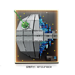No license 90001 Death Planet Xếp hình lắp ráp ghép mô hình khung ảnh ngôi sao chết
