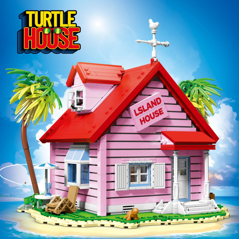 DK 80024 Turtle House Xếp hình lắp ráp ghép mô hình Đảo Rùa Ngôi nhà cổ tích rùa