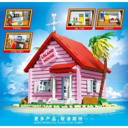 DK 80024 Turtle House Xếp hình lắp ráp ghép mô hình Đảo Rùa Ngôi nhà cổ tích rùa