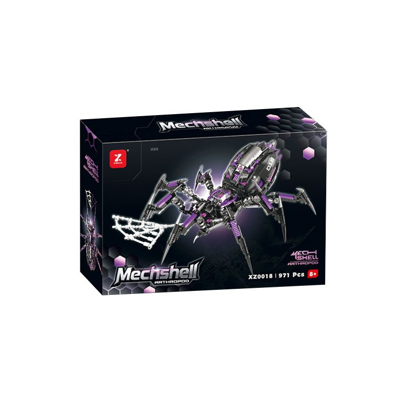 XINZHUAN XZ0018 Mechshell Xếp hình lắp ráp ghép mô hình nhện cơ khí