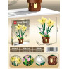 GAOMISI T1117 Lily Xếp hình lắp ráp ghép mô hình chậu hoa huệ