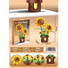 GAOMISI T1120 Sunflower Xếp hình lắp ráp ghép mô hình hoa bonsai hướng dương