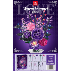 GAOMISI T2122 Warm Bouquet Xếp hình lắp ráp ghép mô hình Bó hoa ấm áp