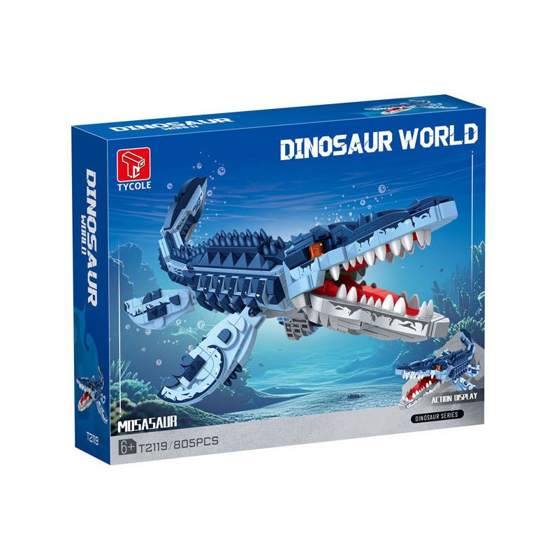 GAOMISI T2119 Xếp hình lắp ráp ghép mô hình Thế giới khủng long: Mosasaurus