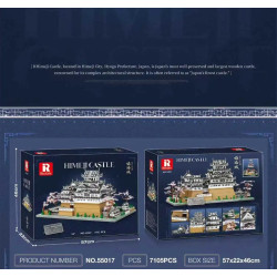Reobrix 55017 Himeji Castle Xếp hình lắp ráp ghép mô hình Lâu đài Himeji 1:127